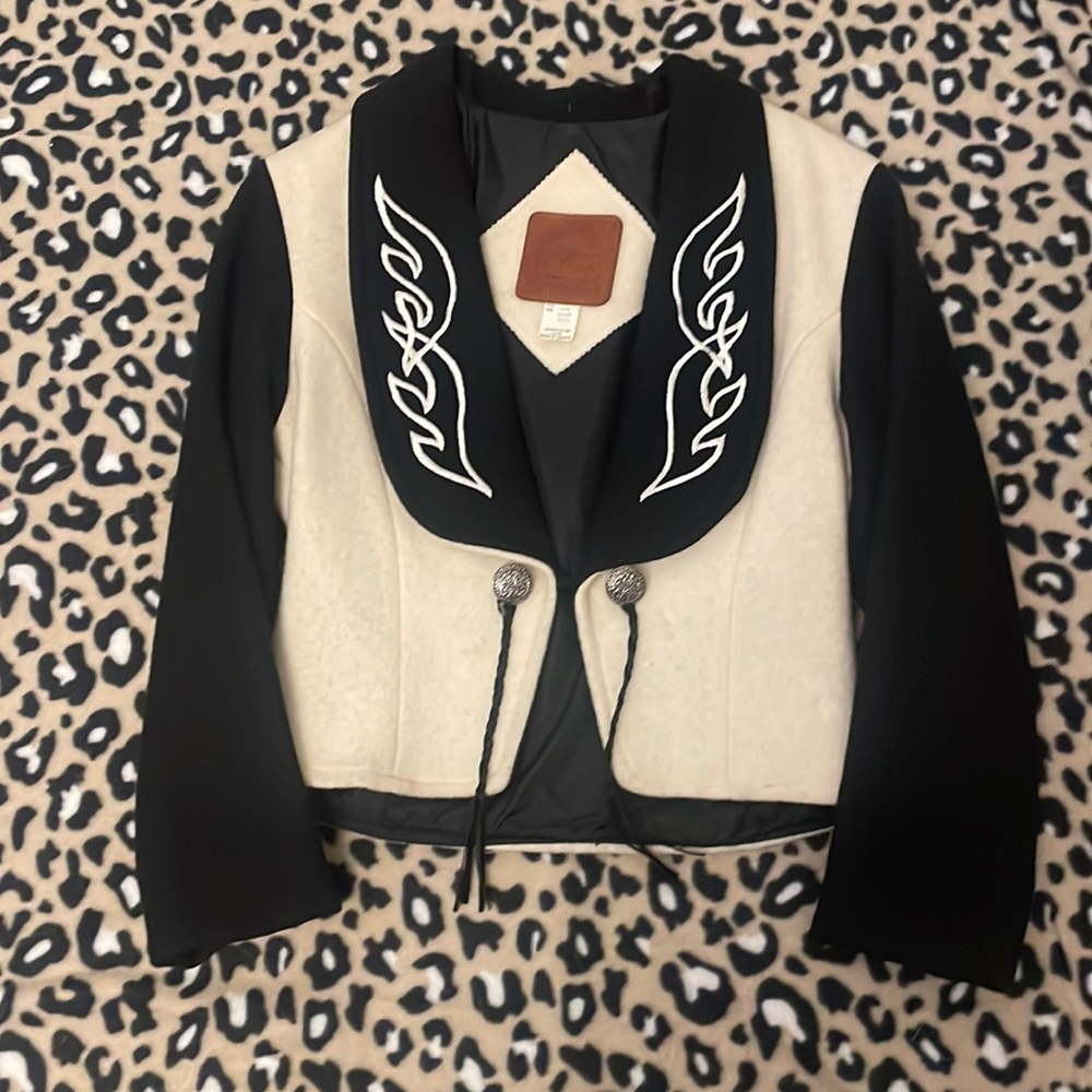 Mid West Garment Company solid wool jacket, fully lined.
